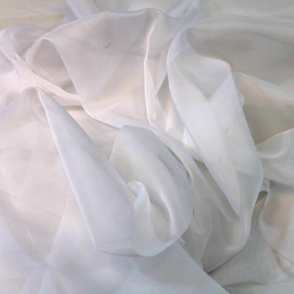 Sheer Voile Fabric, IFR, Ivory, 118 Width